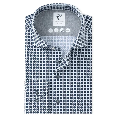 R2 R2 Overhemd - 134.WSP.XLS.004 - Blauw