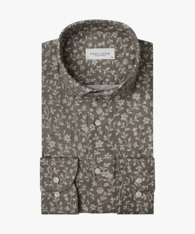 Profuomo Profuomo Overhemd - PPXH30017C - Bruin